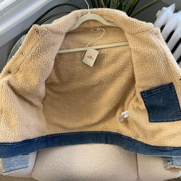 NWT Faherty Jean jacket with Sherpa lining - Picture 3 of 4